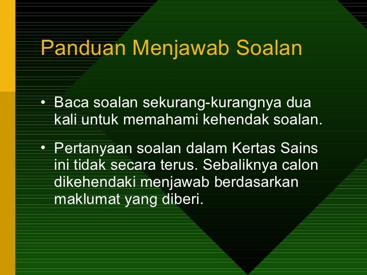 Soalan Aneka Pilihan - Kecemasan 0