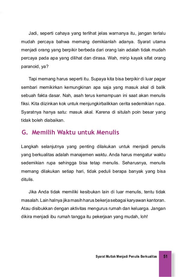 Sebuah Panduan Cara Menulis Novel Fiksi