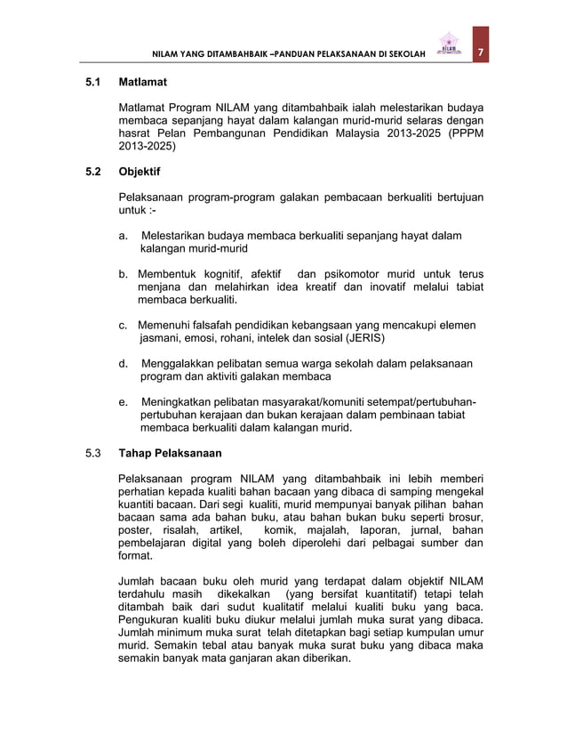 Panduan Nilam Yang Ditambah Baik Pdf