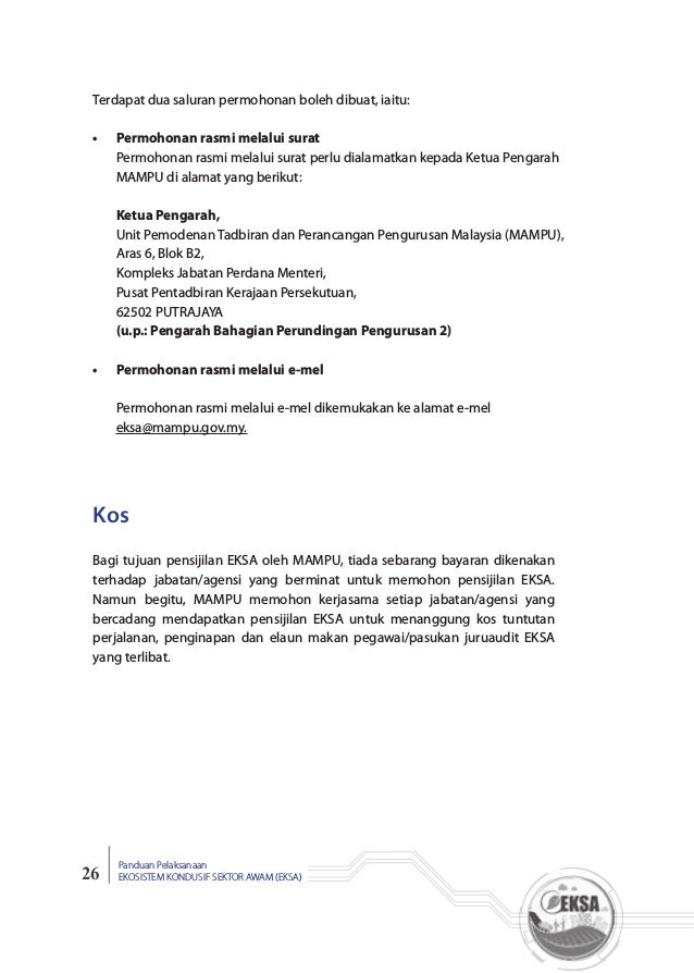 Panduan Pelaksanaan Eksa