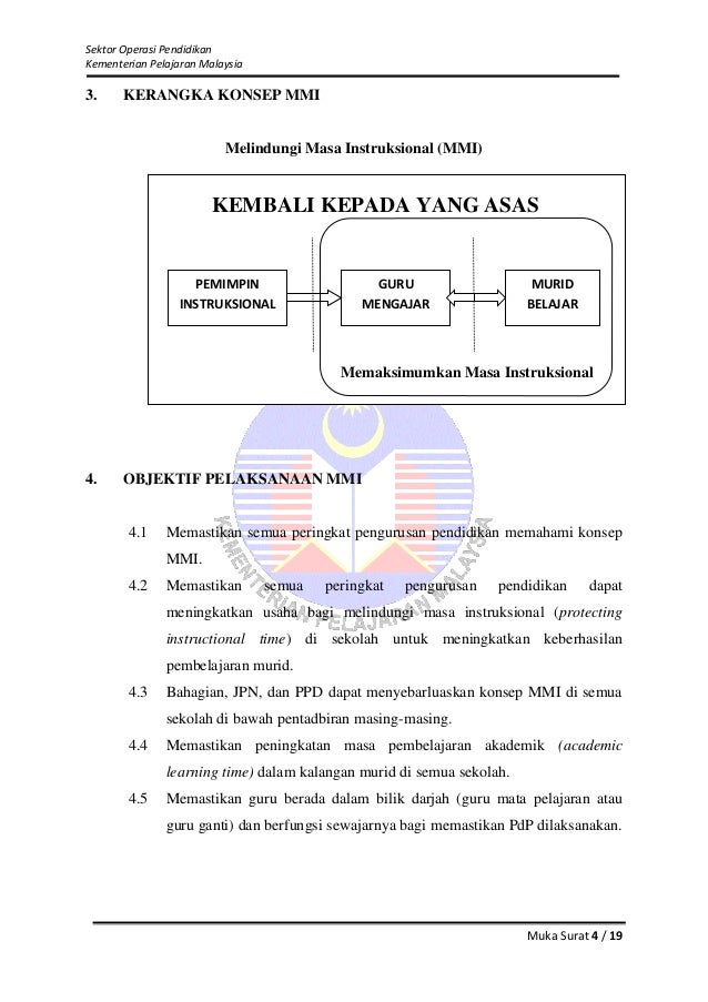 Panduan Pelaksanaan Melindungi Masa Instruksional