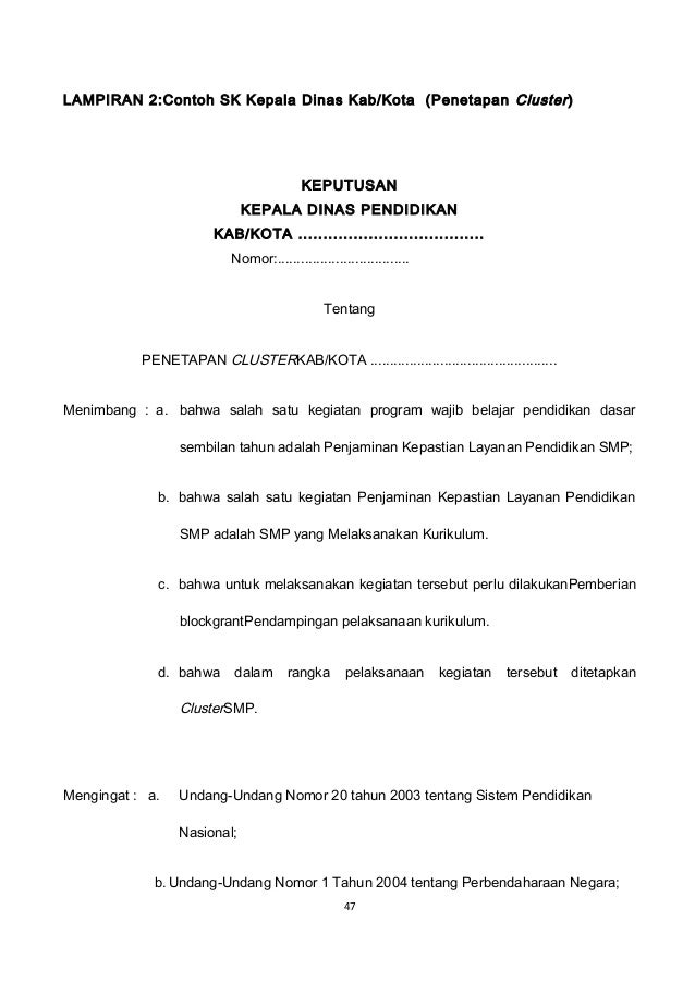 Contoh Surat Undangan Workshop Kurikulum 2013 