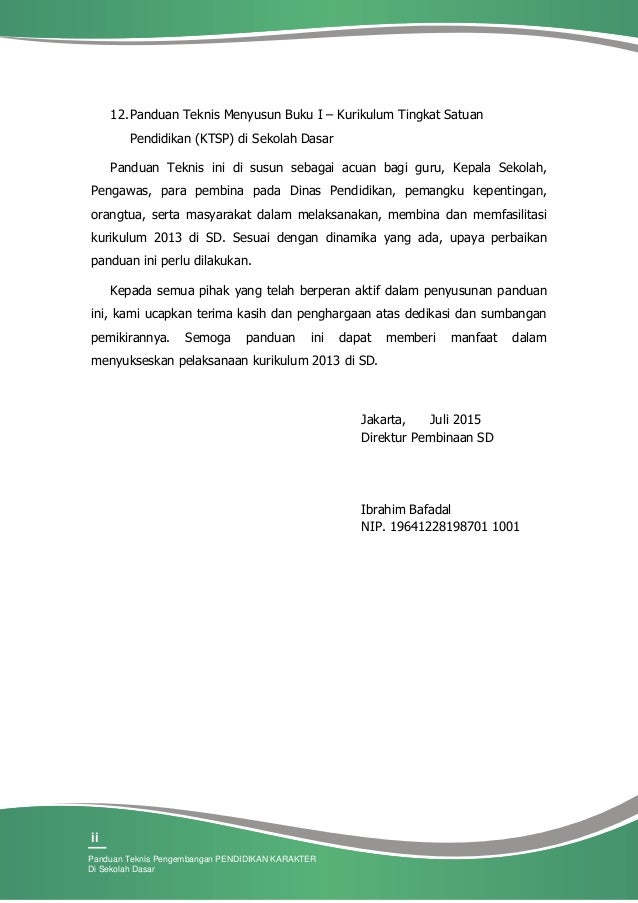 Panduan Pendidikan Karakter Di Sd Panduan Pendidikan Karakter Di Sd