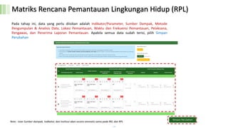 Matriks Rkl Rpl Amdal Panduan Pendokumentasian dan Sinkronisasi Amdalnet-SIMPEL.pdf