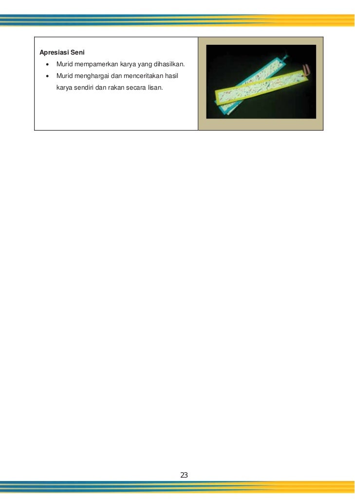 Panduan pengajaran dunia seni visual tahun 3