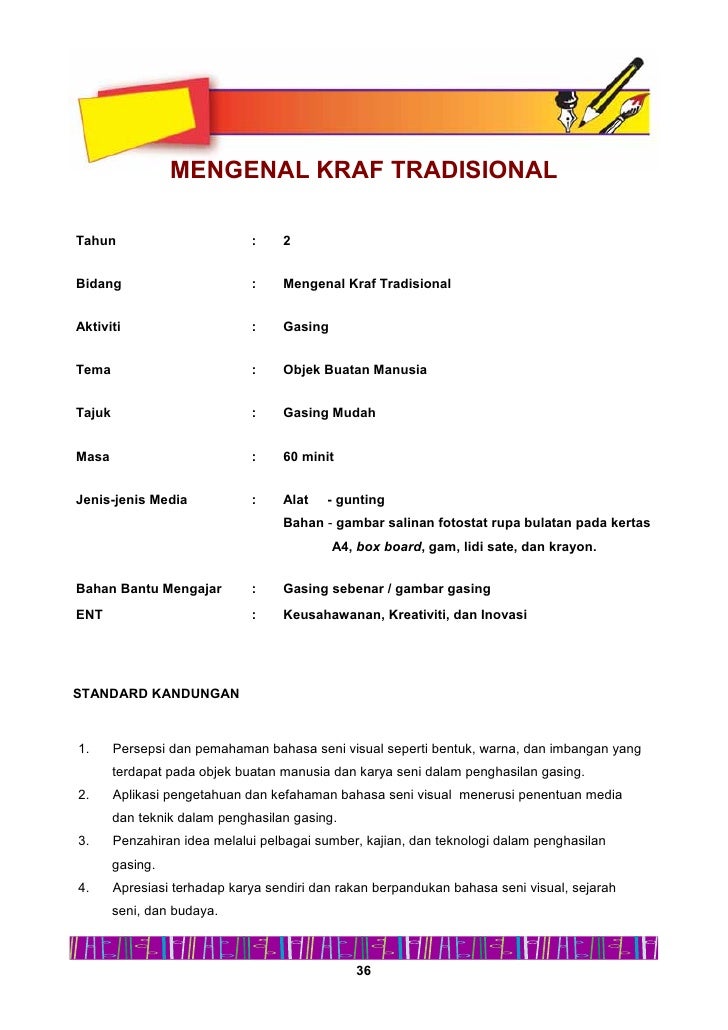 Buku Panduan pengajaran dunia seni visual thn 2