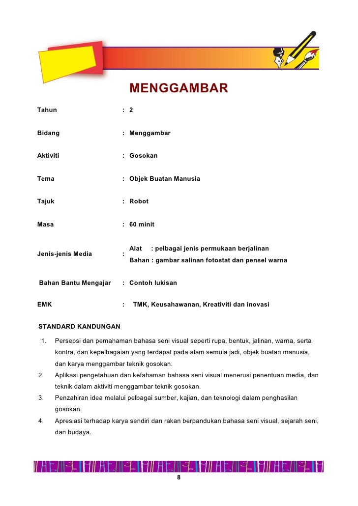 Panduan pengajaran dunia seni visual thn 2