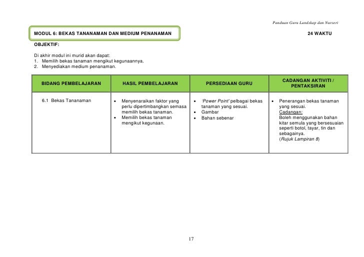 Panduan pengajaran mpv landskap dan nurseri