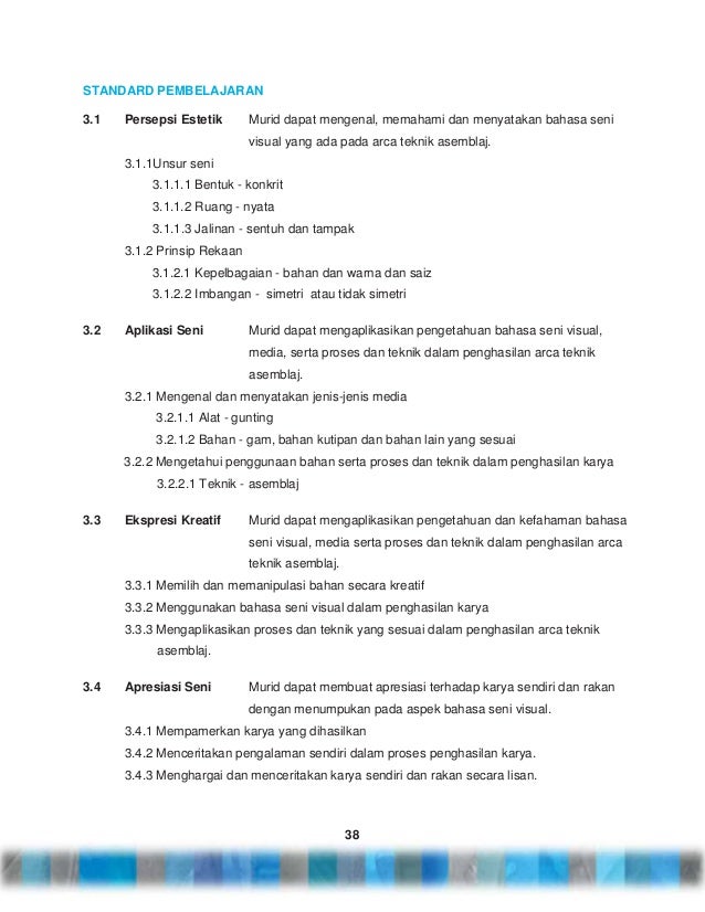 Panduan Pengajaran Pendidikan Seni Visual tahun 4 KSSR