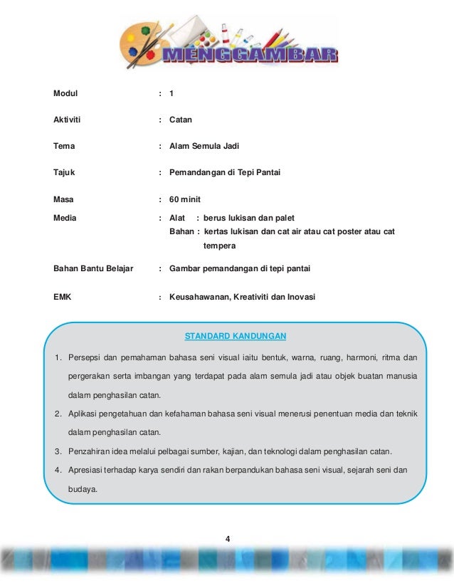 Panduan Pengajaran Pend Seni Visual Thn 4