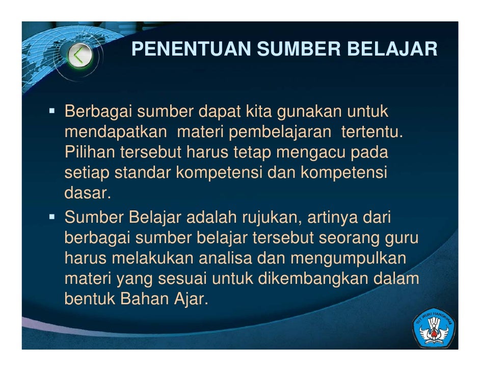 Panduan Pengembangan Materi Pembelajaran Presentasi