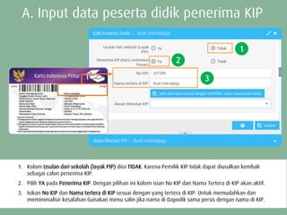 Panduan pengisian data_kip_pada_dapodik | PDF