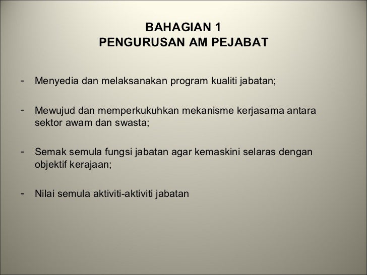 Panduan Pengurusan Pejabat Baru