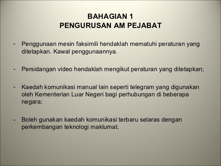 Panduan pengurusan pejabat baru