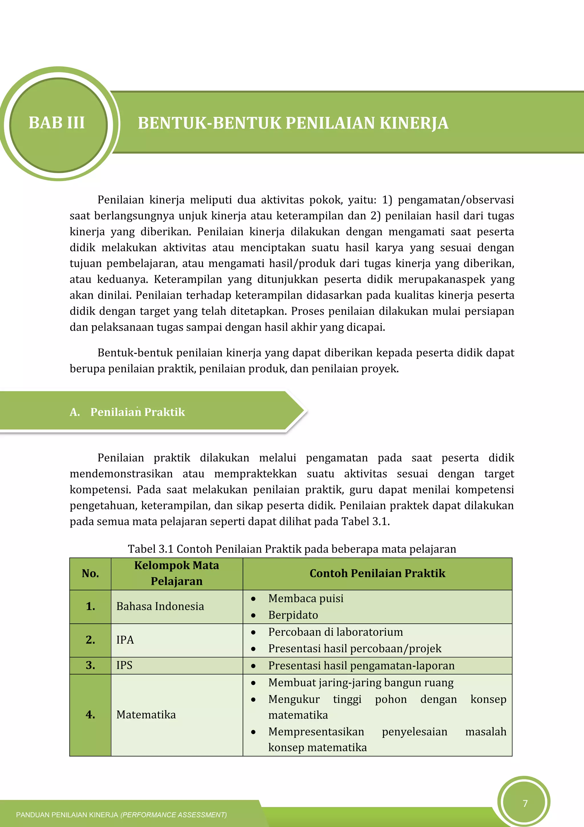 Panduan penilaian kinerja 2019 | PDF