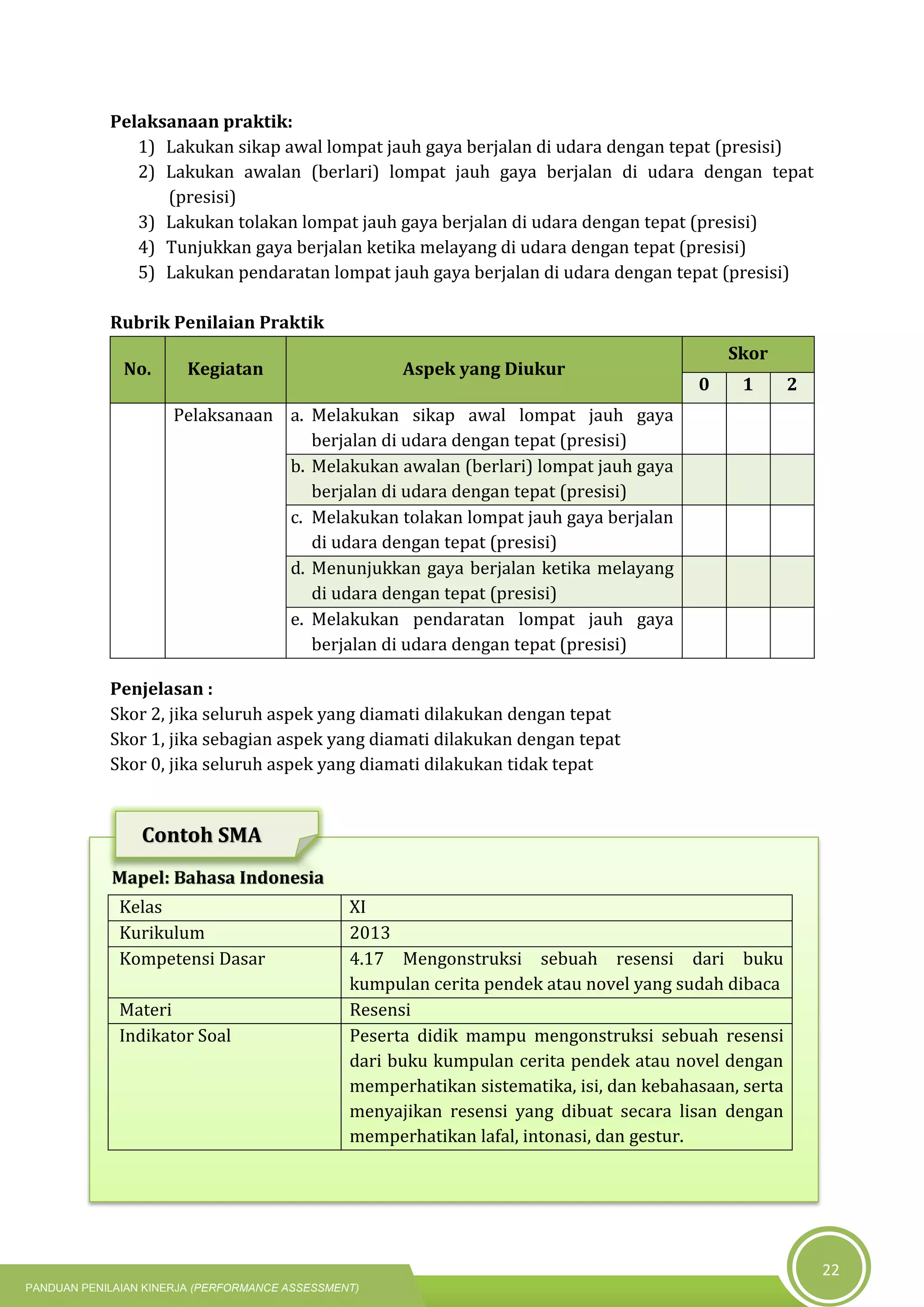 Panduan penilaian kinerja 2019 | PDF