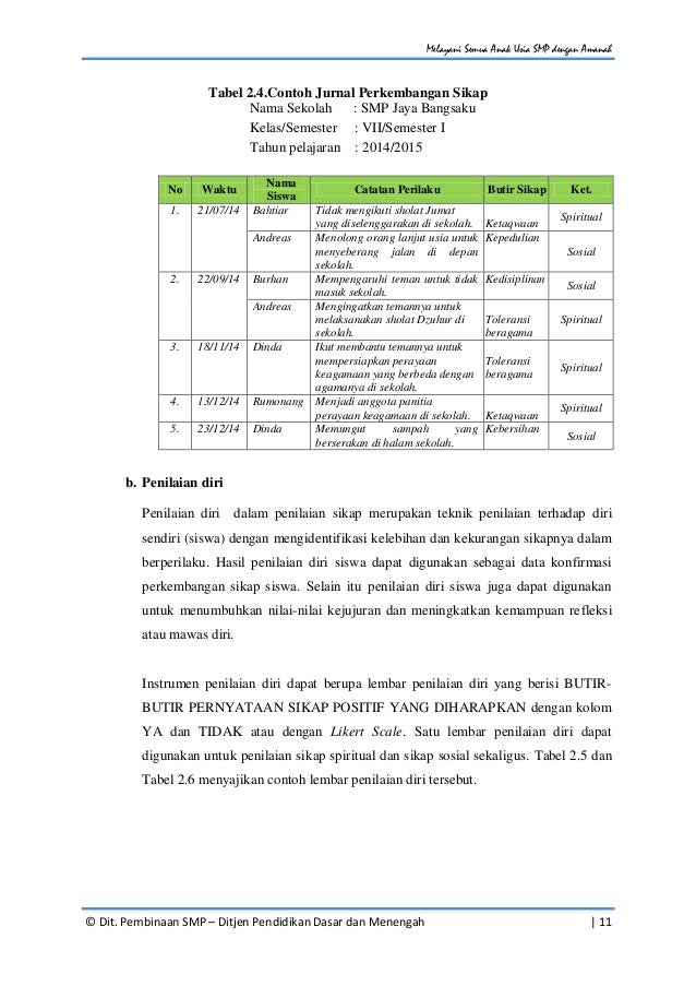 Panduan Penilaian Kurikulum 2013 SMP