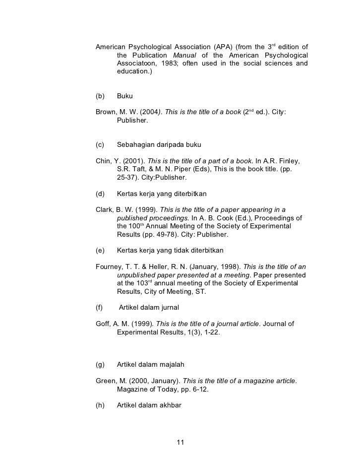 Panduan Penulisan Akademik (Institut Pendidikan Guru)