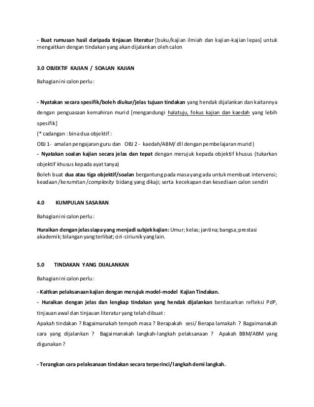 Panduan Penulisan Laporan Kajian Tindakan Pismp Yang Di Selaras