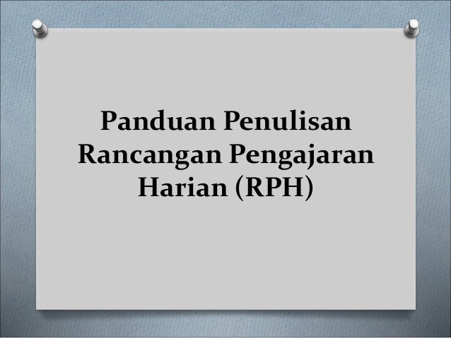 Panduan Penulisan Rph