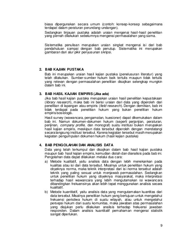 Panduan penulisan skripsi