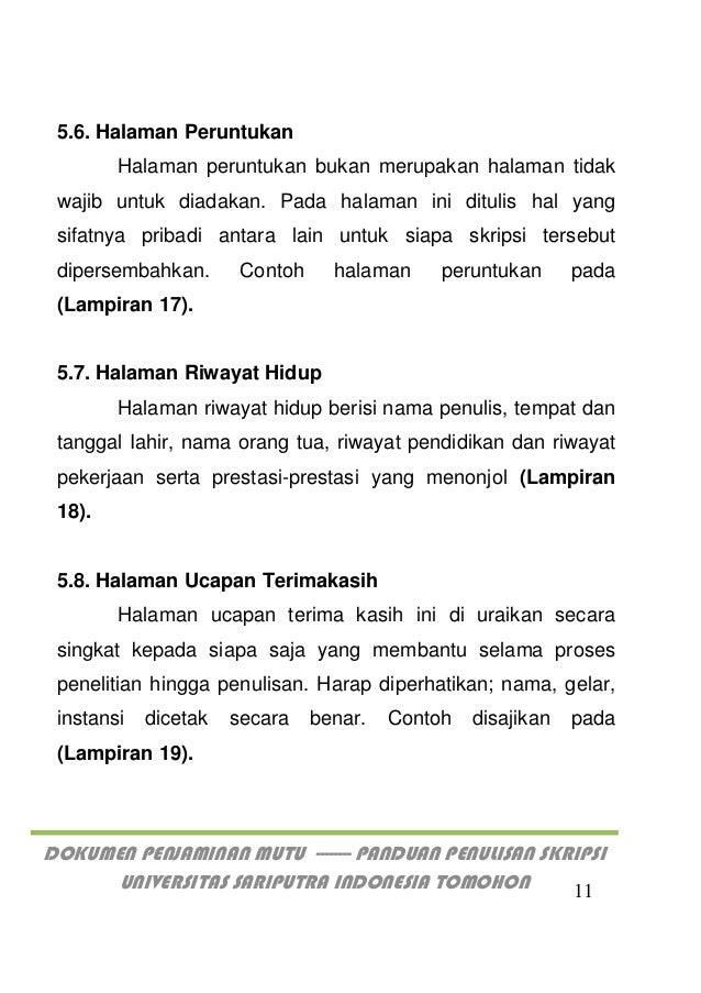 Panduan Penulisan Proposal Jurnal Skripsi Unsrit 2019