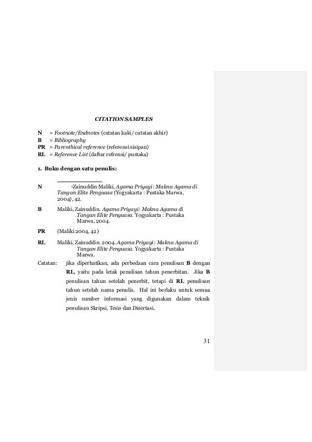 Contoh Footnote Dalam Skripsi - Simak Gambar Berikut