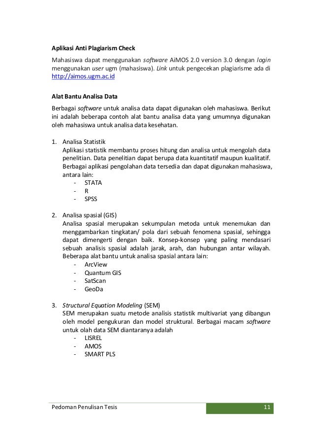 Panduan Penulisan Tesis 2016