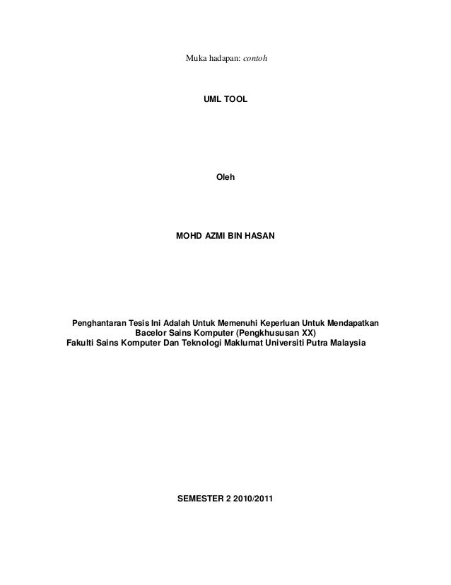 Panduan penulisan thesis