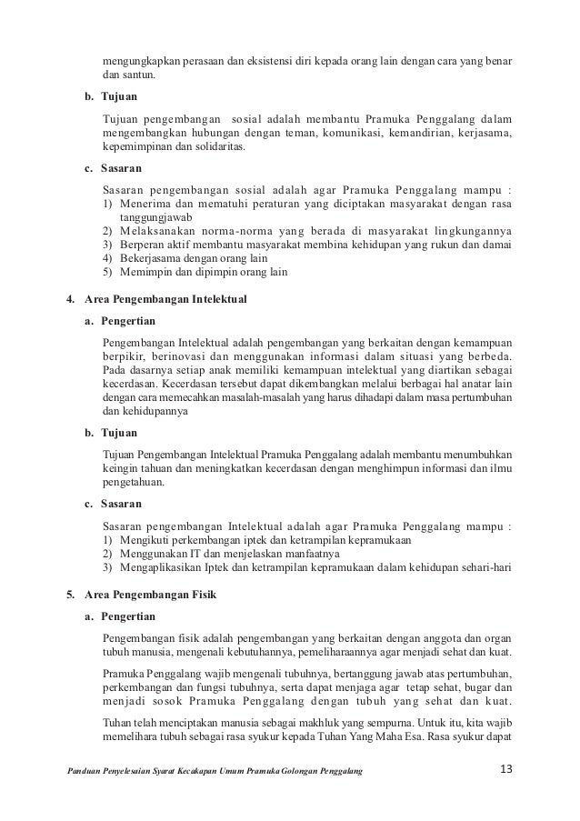 Panduan Penyelesaian Sku Penggalang