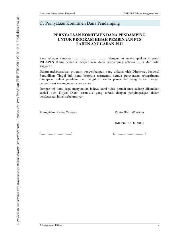 Contoh Surat Kesediaan Menerima Hibah JOURNEYJUSTBEGIN