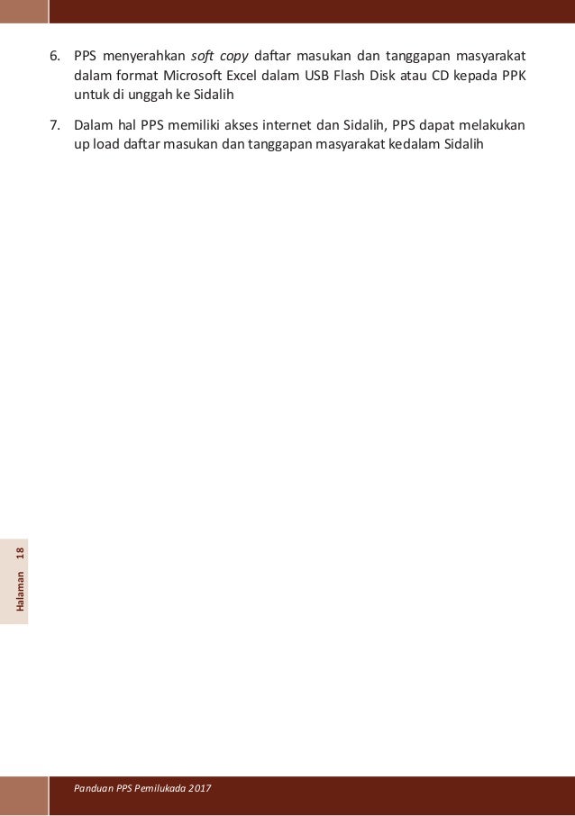 Panduan PPS Pemilu Kada 2017 Panduan PPS Pemilu Kada 2017