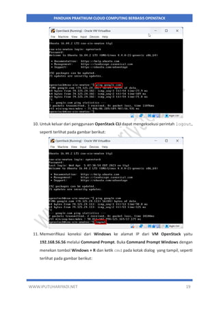 Panduan Praktikum Cloud Computing Berbasis OpenStack Versi 2.0 | PDF