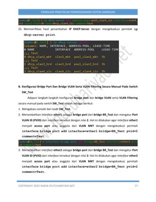 Panduan Praktikum Pemrograman Sistem Jaringan | PDF
