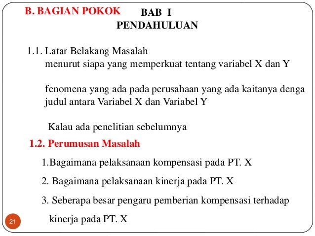 Contoh Variabel X Dan Y Pada Skripsi