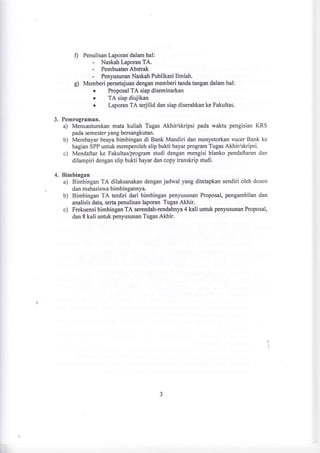 Panduan proposal ta dan skripsi | PDF