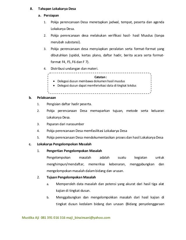 Panduan Penyusunan Rpjm Desa 6 Rev 3