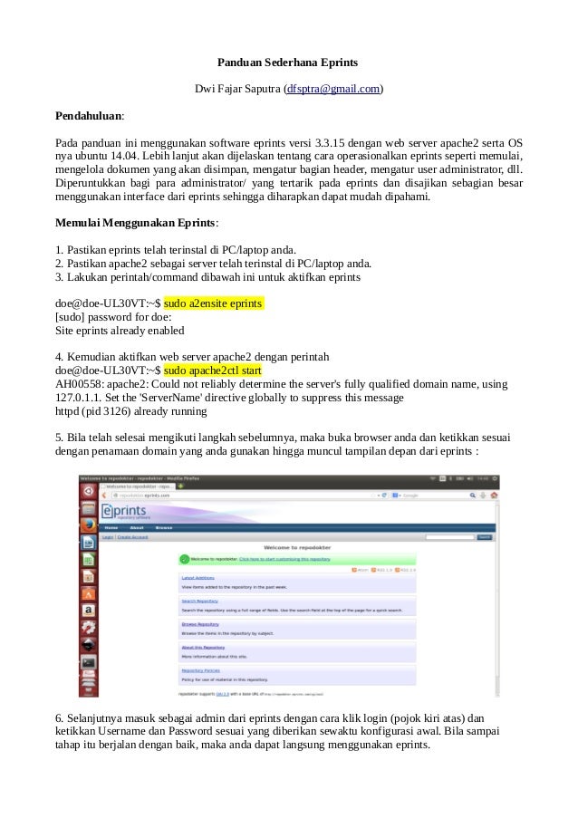 Panduan Sederhana Eprints