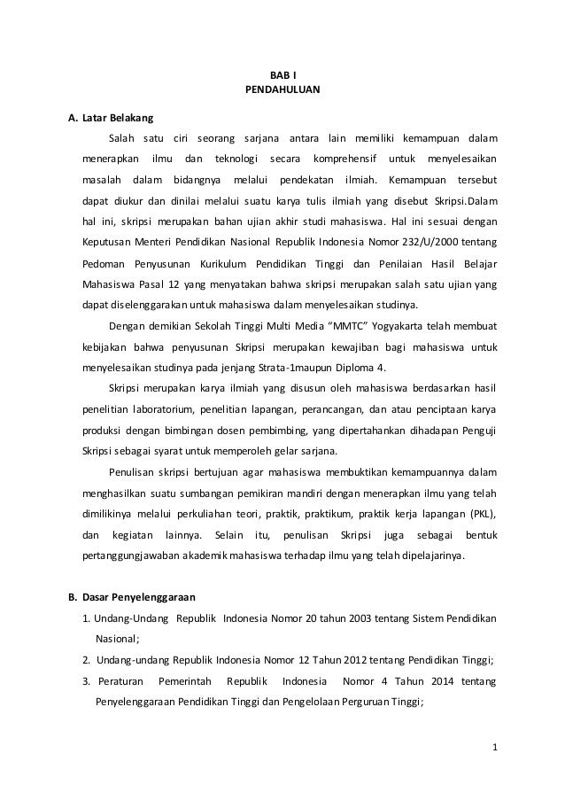 PENULISAN KARYA ILMIAH - Panduan Skripsi