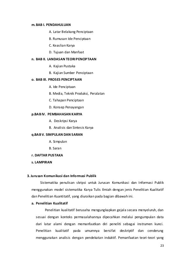 PENULISAN KARYA ILMIAH - Panduan Skripsi