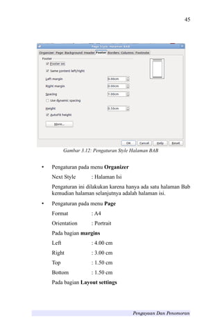 how to set right margin in print preview libreoffice
