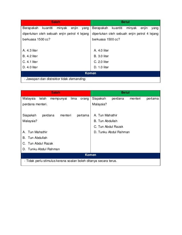 Panduan soalan 2013