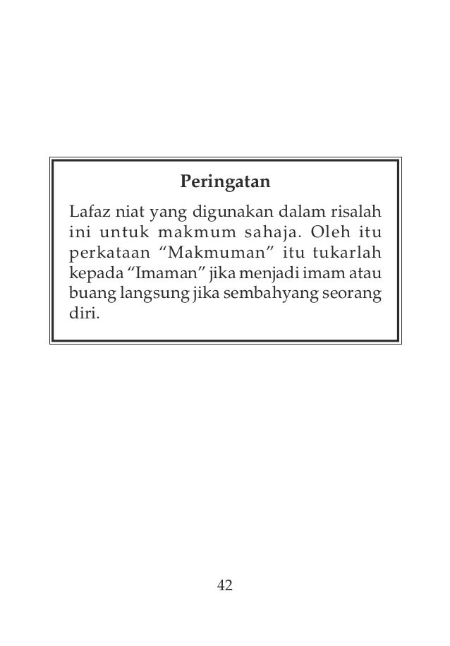 Panduan solat sunat tarawih