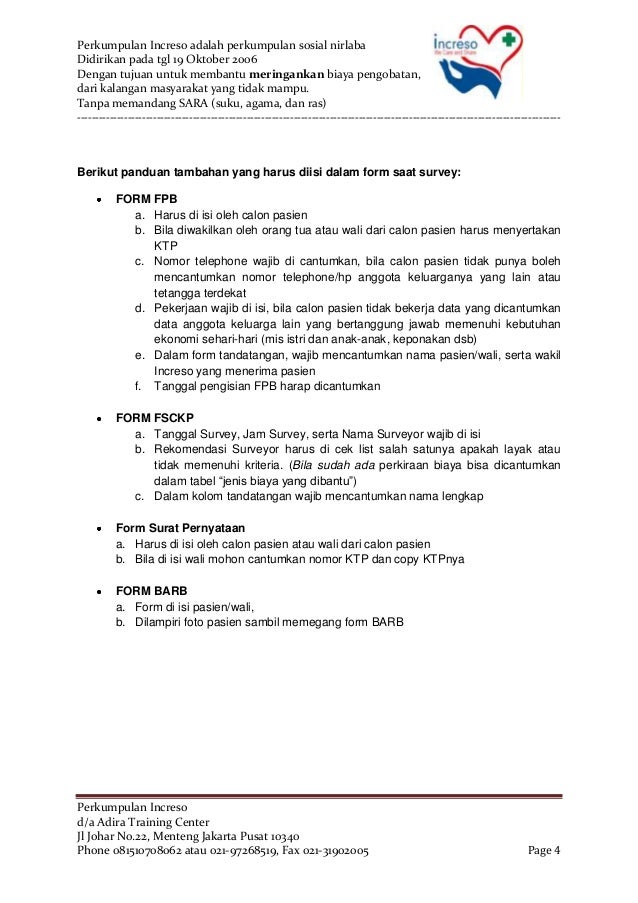 Panduan tambahan pengisian form dan survey j3