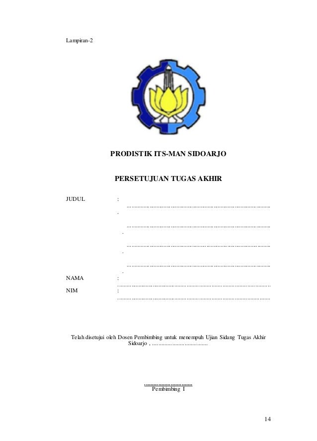 PANDUAN TUGAS AKHIR PRODISTIK