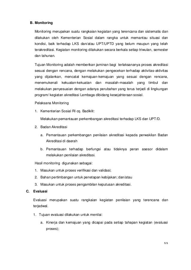 Panduan teknis akreditasi 2013