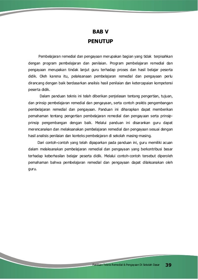 Panduan teknis remedial dan pengayaan di sd