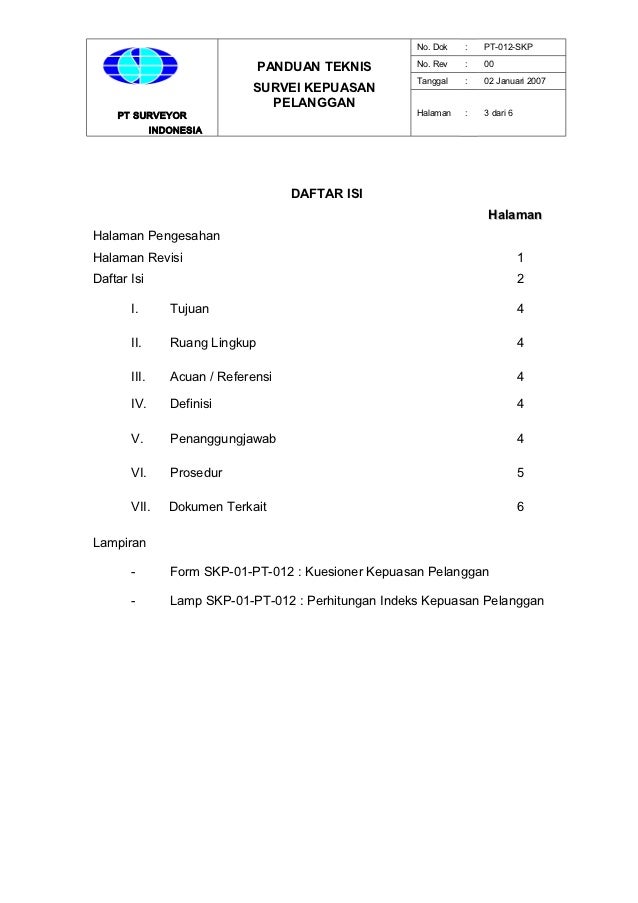 Contoh Laporan Hasil Kuesioner Kepuasan Pelanggan - Aneka Contoh