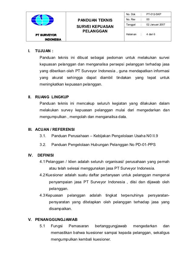 Contoh Kuesioner Kepuasan Pelanggan Terhadap Produk  Contoh Dyn