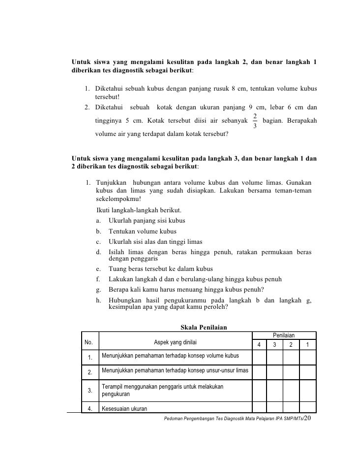 PANDUAN TEST DIAGNOSTIK